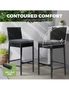 Livsip Garden Bar Stools Rattan Dinning Chairs Cafe Outdoor Patio Chairs 4X, hi-res