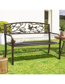 Livsip Garden Bench Park Lounge Patio Chair Backyard 3 Seater Outdoor Furniture