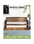 Livsip Garden Bench 3 Seater Outdoor Furniture Wooden Wagon Chair Patio Lounge, hi-res