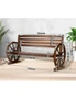 Livsip Garden Bench 3 Seater Outdoor Furniture Wooden Wagon Chair Patio Lounge, hi-res