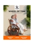 Livsip Wooden Garden Bench Wagon Chair Seat Outdoor Patio Furniture Lounge Wheel, hi-res