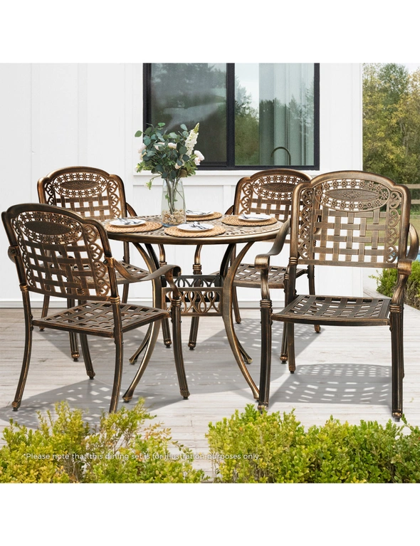 Livsip Outdoor Setting Dining Chairs Bistro Set Patio Garden Furniture 5 Piece, hi-res image number null
