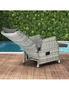 Livsip Outdoor Recliners Sun Lounger & Table Outdoor Patio Furniture Set of 3, hi-res