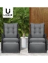 Livsip Outdoor Sun Lounge Garden Chairs Beach Chair Recliner Patio Furniture, hi-res