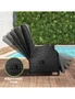Livsip Sun Lounge Recliner Chairs Outdoor Furniture Patio Wicker Sofa 2 Piece, hi-res