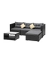 Livsip Outdoor Sofa Set 4 Seater Corner Modular Lounge Setting Patio Furniture, hi-res