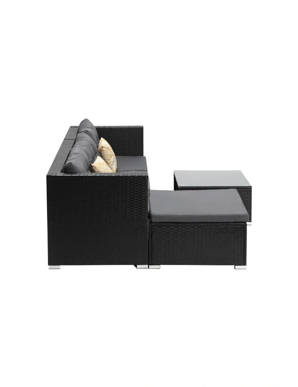Livsip Outdoor Sofa Set 4 Seater Corner Modular Lounge Setting Patio Furniture, hi-res image number null