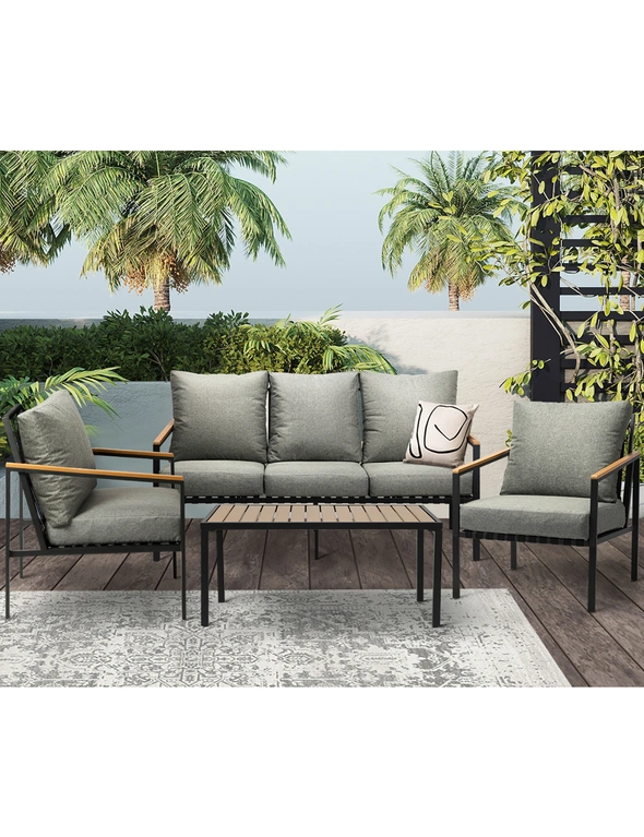 Livsip Outdoor Lounge Sofa Set Patio Furniture Table Chairs Garden Lounge Set, hi-res image number null