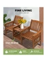 Livsip Wooden Garden Bench Chair & Table Loveseat Outdoor Furniture Patio, hi-res