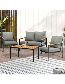 Livsip Outdoor Furniture 4-Piece Setting Bistro Set Dining Chairs Patio Setting