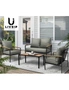Livsip Outdoor Furniture 4-Piece Setting Bistro Set Dining Chairs Patio Setting, hi-res