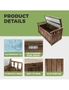 Livsip Outdoor Storage Box Garden Bench Wooden Chest Toy Tool Cabinet Furniture, hi-res