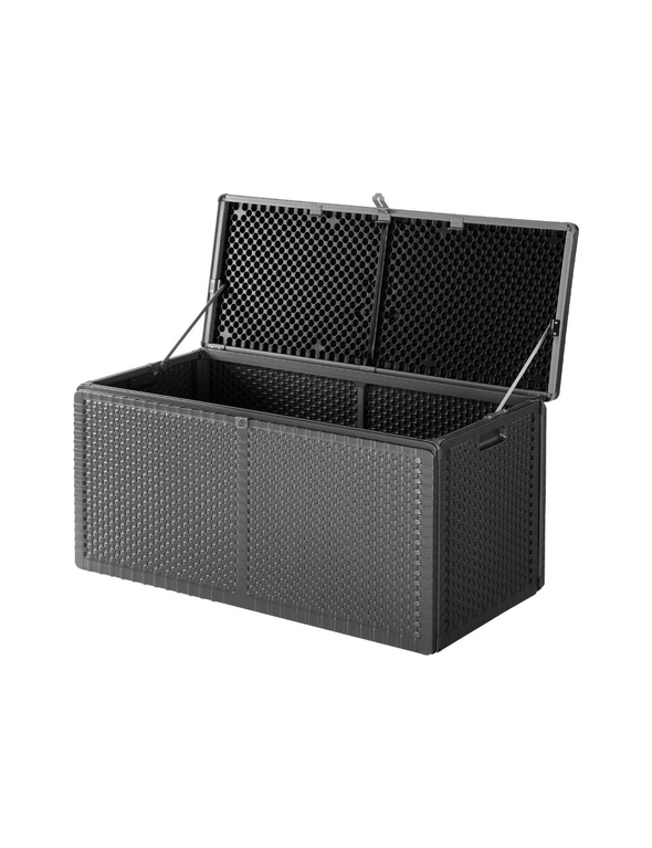 Livsip Outdoor Storage Box Bench 310L Cabinet Container Garden Deck Tool Grey, hi-res image number null