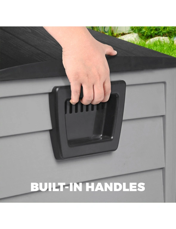 Livsip Outdoor Storage Box 290L Cabinet Container Garden Shed Deck Tool Lockable, hi-res image number null