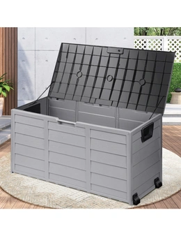 Livsip 290L Outdoor Storage Box Cabinet Container Garden Shed Deck Tool Lockable
