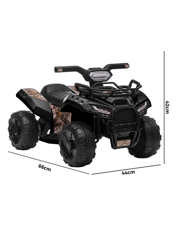 Mazam Ride On Car Electric ATV Bike Vehicle for Toddlers Kids Rechargeable Black, hi-res image number null