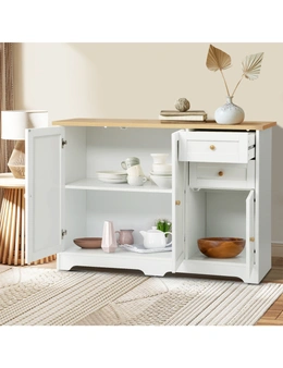 Oikiture Buffet Sideboard Cabinet Storage Cupboard Hallway Kitchen Drawers Table