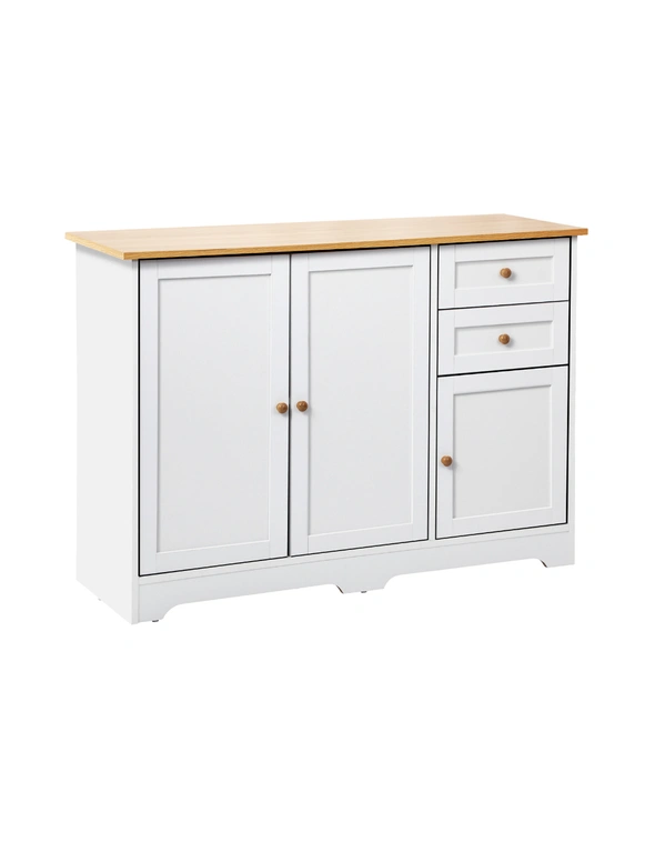 Oikiture Buffet Sideboard Cabinet Storage Cupboard Hallway Kitchen Drawers Table, hi-res image number null