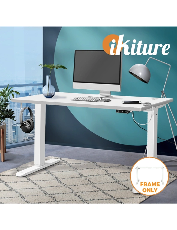 Oikiture Standing Desk Frame Only Height Adjustable Motorised Sit Stand Table, hi-res image number null
