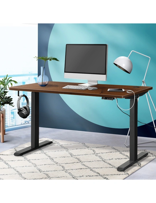 Oikiture Standing Desk Dual Motor Electric Height Adjustable Sit Stand Table, hi-res image number null