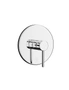 Welba Shower Mixer Tap Bathroom Wall Tapware Brass Tapware Round Black, hi-res
