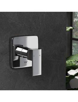 Welba Shower Mixer Tap Bathroom Wall Tapware Brass Tapware Square Black