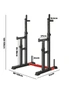 Finex Adjustable Squat Rack Weight Bench Press Barbell Bar Stand Weight Lifting, hi-res