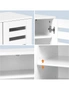Oikiture Shoes Cabinet Shoe Storage Rack Organiser Shelf 3 Doors 30 Pairs White, hi-res