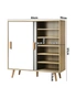 Oikiture Shoes Rack Shoe Storage Cabinet Organiser Sideboard Shelf Cupboard, hi-res