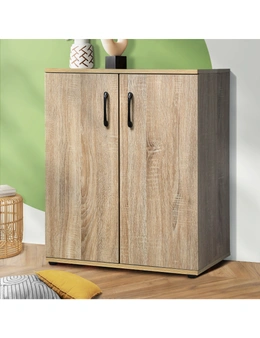Oikiture Storage Cabinet Bathroom Cabinet Freestanding Cupboard Organiser Wooden