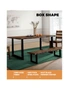 Oikiture 4X Coffee Dining Table Legs Bench Box DIY Steel Metal Industrial 40CM, hi-res