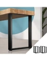 Oikiture 4X Coffee Dining Table Legs Bench Box Steel Metal Industrial 71 X 50CM, hi-res