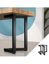 Oikiture 2X Coffee Dining Table Legs Bench Steel Metal Industrial 71 X 71CM, hi-res