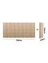 Oikiture 8 Panel Room Divider Privacy Screen Dividers Woven Wood Fold Stand, hi-res