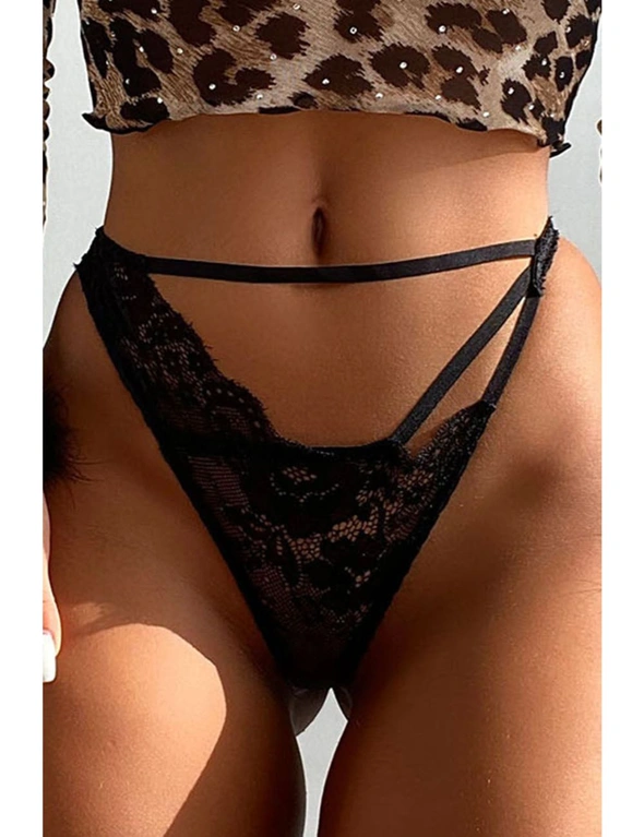 Briar thorn Strappy Floral Lace Thong