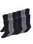 12 Pairs BAMBOO SOCKS Mens Heavy Duty Premium Thick Work Socks Cushion BULK - Navy Blue - 6-11, hi-res
