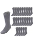 24 Pairs BAMBOO SOCKS Mens Heavy Duty Premium Thick Work Socks Cushion BULK - Navy Blue - 6-11, hi-res