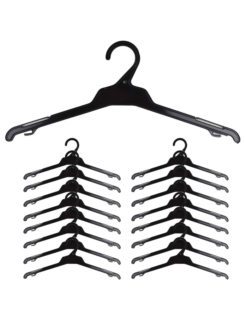 16x TOP HANGERS Ultra Thin Clothes Hanger Garment Holder All Purpose ...