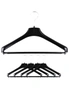 5x Suit Hangers Heavy Duty 430mm Commercial Jacket Pants Clothing Coat R50M, hi-res