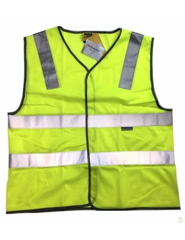 3M Reflective Tape Hi Vis Safety VEST Workwear Night & Day Use Safety Visibility - Orange - L/XL