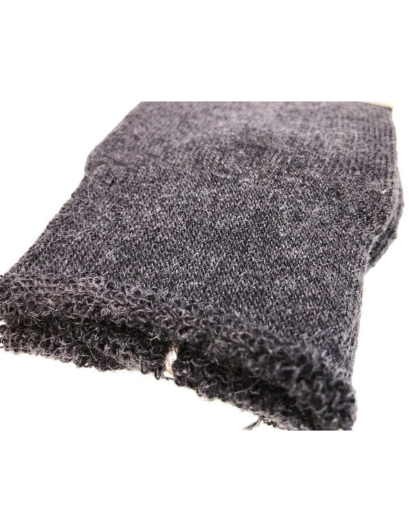 1 Pair Merino Wool Blend Woolen Work Socks Hiking Heavy Duty Warm Winter Thermal - Charcoal - 7-11, hi-res image number null