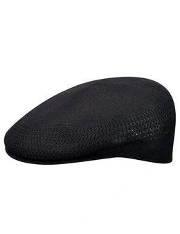 KANGOL Tropic Ventair 504 Ivy Cap 0290BC Summer Flat Driving Hat - Black - XL
