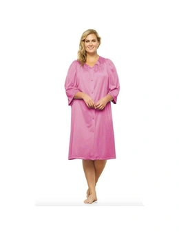 Exquisite Form Button-Front Knee Length Robe