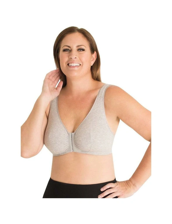 Leading Lady Meryl Cotton Front-Closure Leisure Bra, hi-res image number null