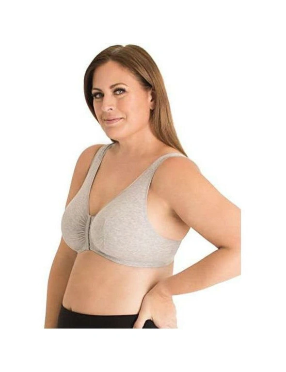 Leading Lady Meryl Cotton Front-Closure Leisure Bra, hi-res image number null