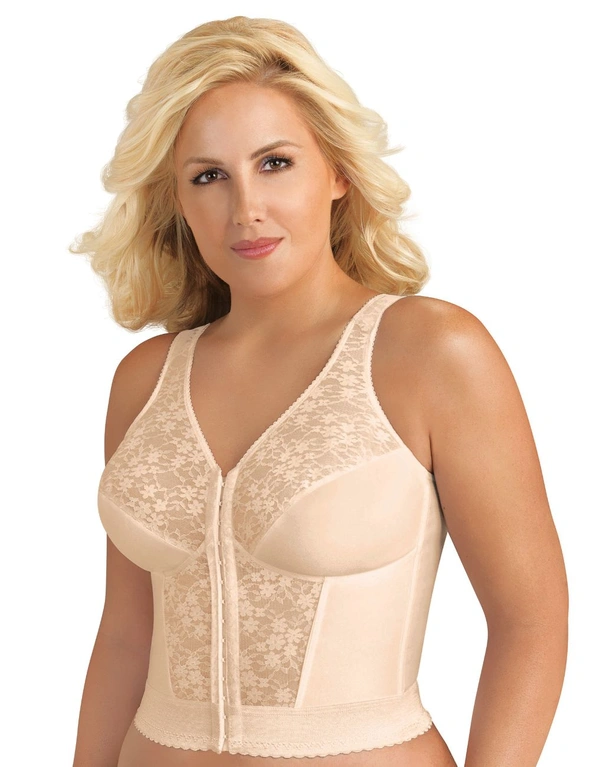 Exquisite Form Front Close With Lace Longline Posture Bra, hi-res image number null