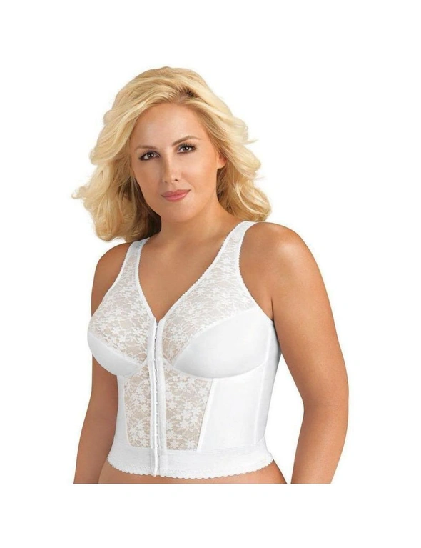 Exquisite Form Front Close With Lace Longline Posture Bra, hi-res image number null