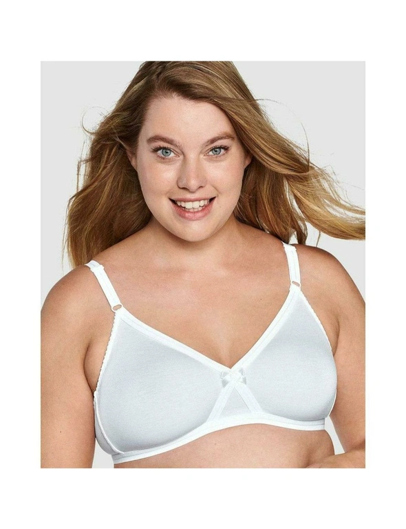 Firm Support Wirefree 100% Cotton Bra, hi-res image number null