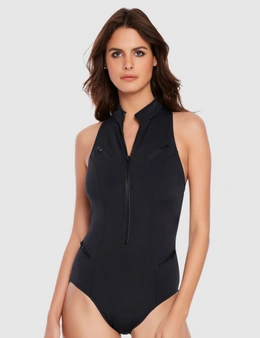 Coco Sporty Zip Up Tummy Control Swimsuit