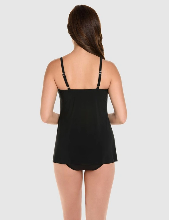 Rock Solid Marina Draped Underwired Tankini Top, hi-res image number null